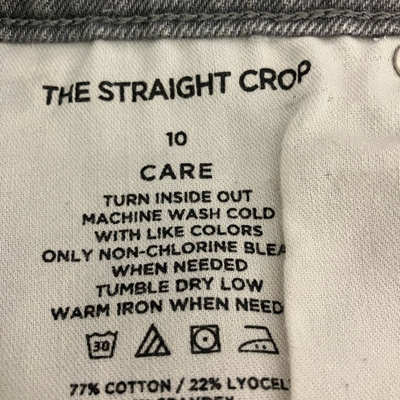 Ann Taylor “The Straight Crop” Women’s Denim Jeans, Size 10, Gray, High Rise, - Picture 6 of 6
